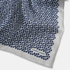 View 3 of product Floral Grey Pocket Square in Silk