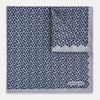 View 1 of product Floral Blue Pocket Square in Silk