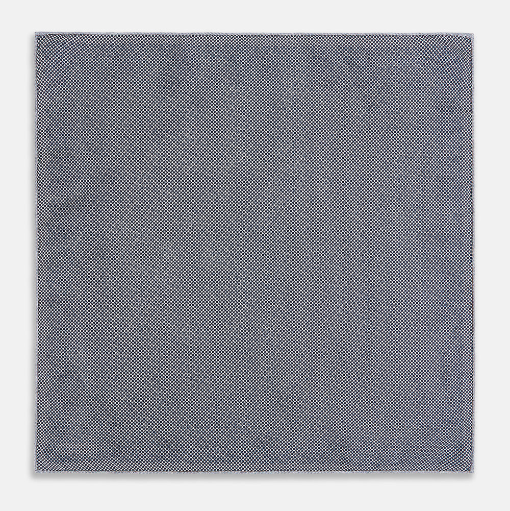 Floral Blue Pocket Square in Silk