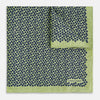 View 2 of product Floral Green Pocket Square in Silk