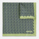 Floral Green Pocket Square in Silk