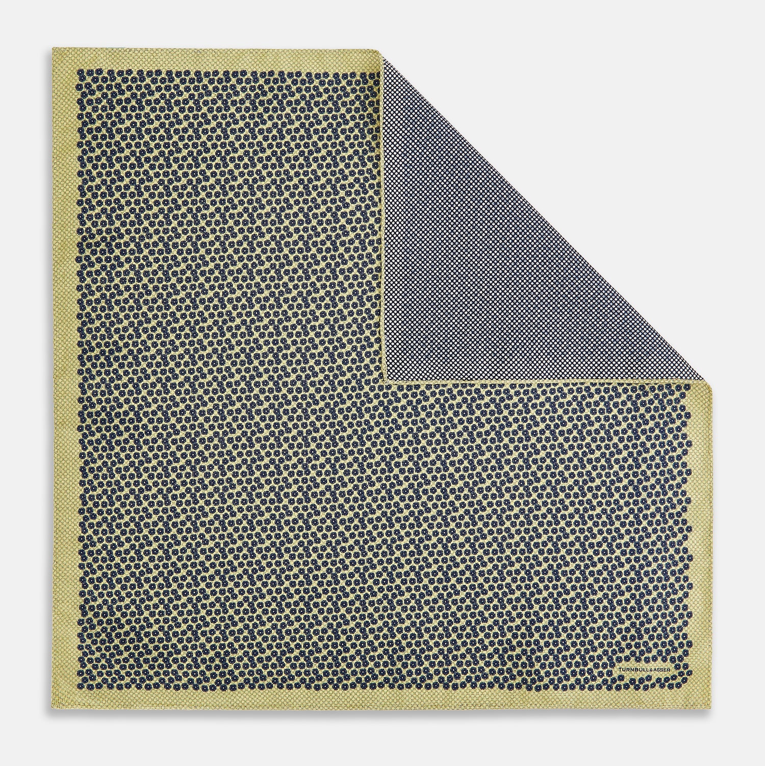 View 1 of product Floral Yellow Pocket Square in Silk