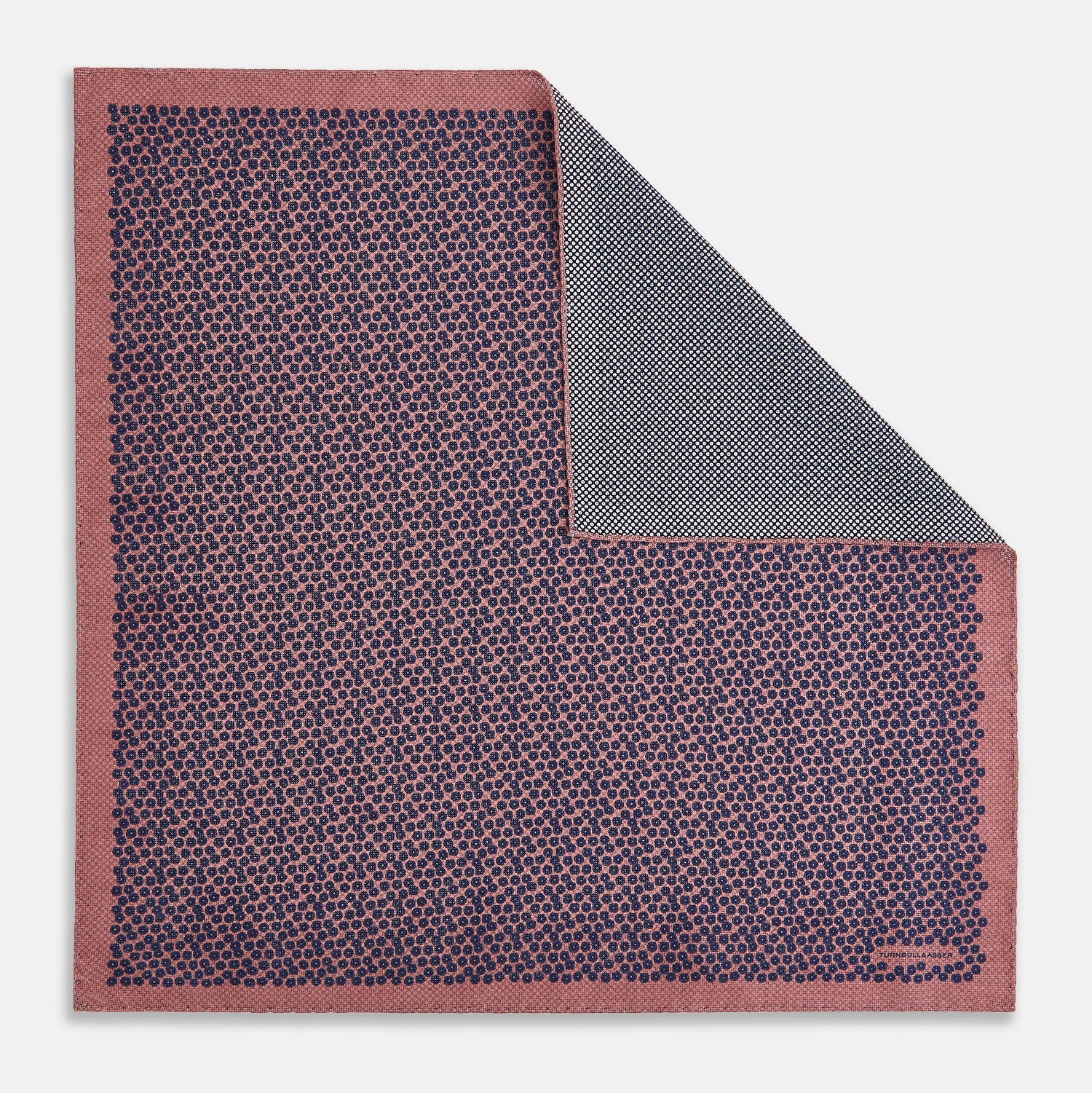 View 1 of product Floral Pink Pocket Square in Silk