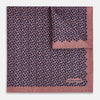 View 2 of product Floral Pink Pocket Square in Silk