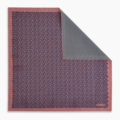 Floral Pink Pocket Square in Silk Image 6