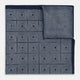 Geometric Navy Tile Pocket Square in Silk