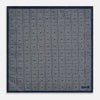 View 5 of product Geometric Navy Tile Pocket Square in Silk