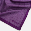 View 3 of product Geometric Purple Tile Pocket Square in Silk
