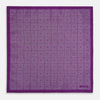 View 5 of product Geometric Purple Tile Pocket Square in Silk