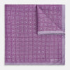 View 2 of product Geometric Lilac Tile Pocket Square in Silk