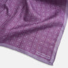 View 3 of product Geometric Lilac Tile Pocket Square in Silk