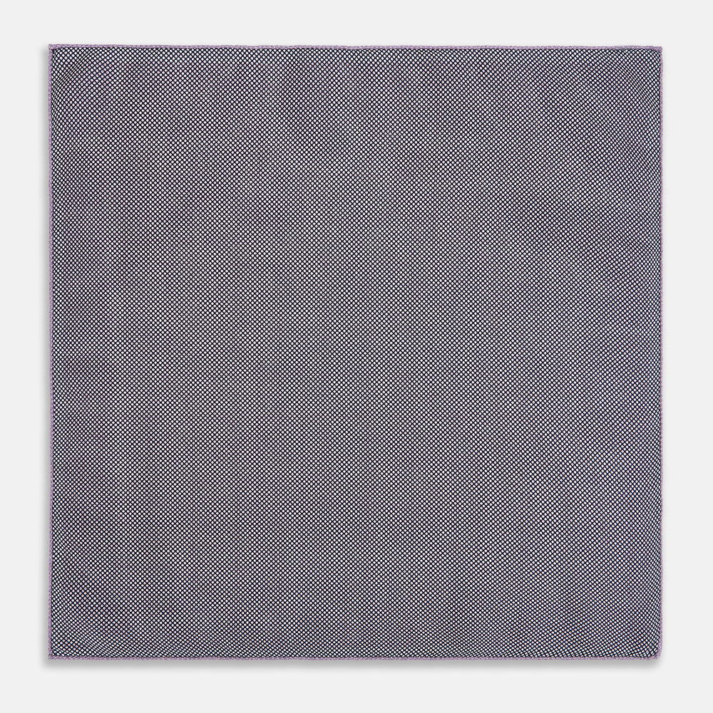 Geometric Lilac Tile Pocket Square in Silk