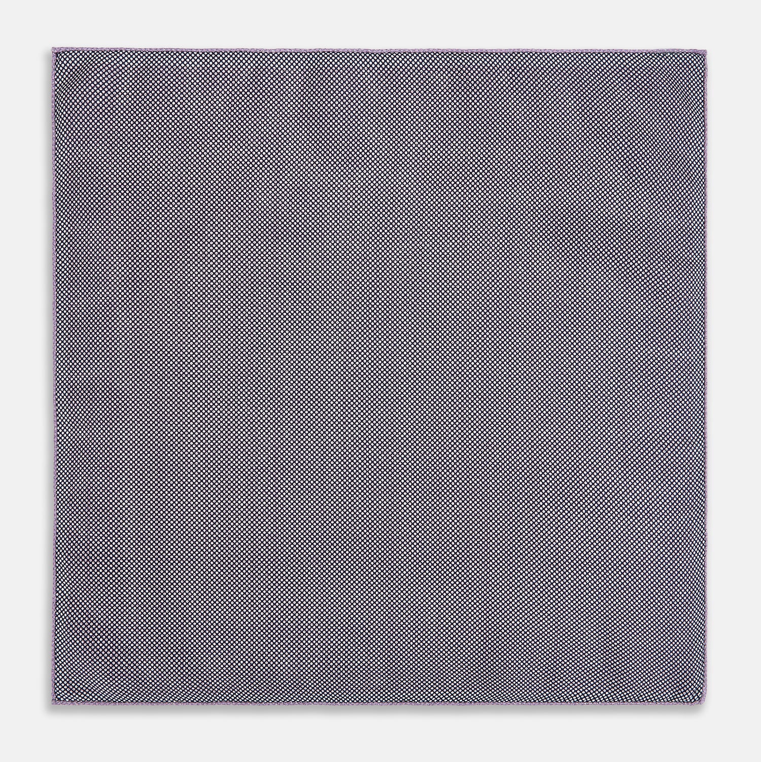 View 6 of product Geometric Lilac Tile Pocket Square in Silk