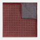 Geometric Burgundy Tile Pocket Square in Silk