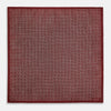 View 5 of product Geometric Burgundy Tile Pocket Square in Silk