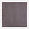 View 6 of product Geometric Burgundy Tile Pocket Square in Silk