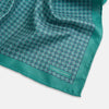 View 2 of product Geometric Green Pocket Square in Silk