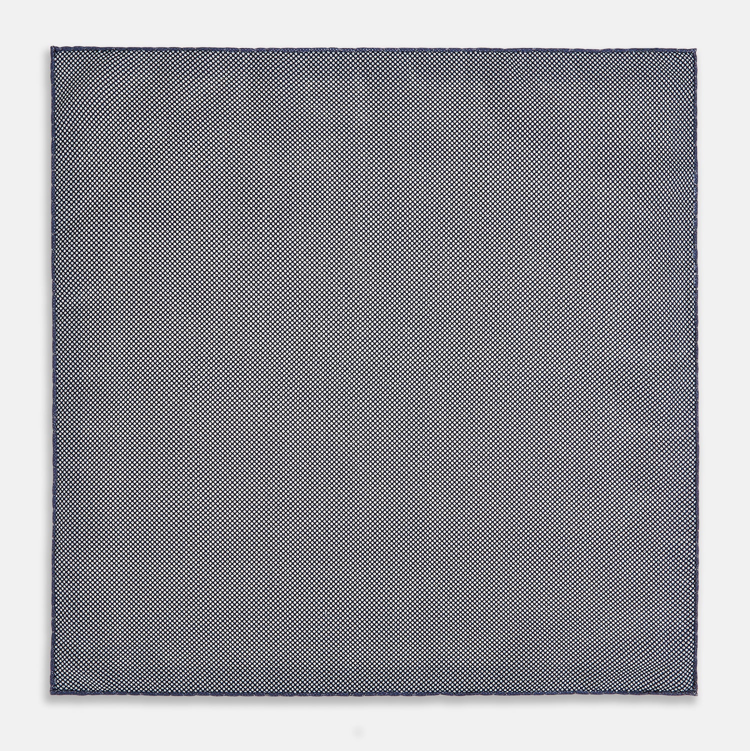 View 6 of product Geometric Blue Pocket Square in Silk