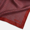 View 2 of product Geometric Red Pocket Square in Silk