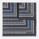Ash Dots and Floral Tile Double-Sided Silk Pocket Square OS