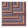 View 1 of product Orange Dots and Floral Tile Double-Sided Silk Pocket Square OS