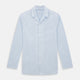 Pale Blue Fine Micro Check Pyjama Shirt