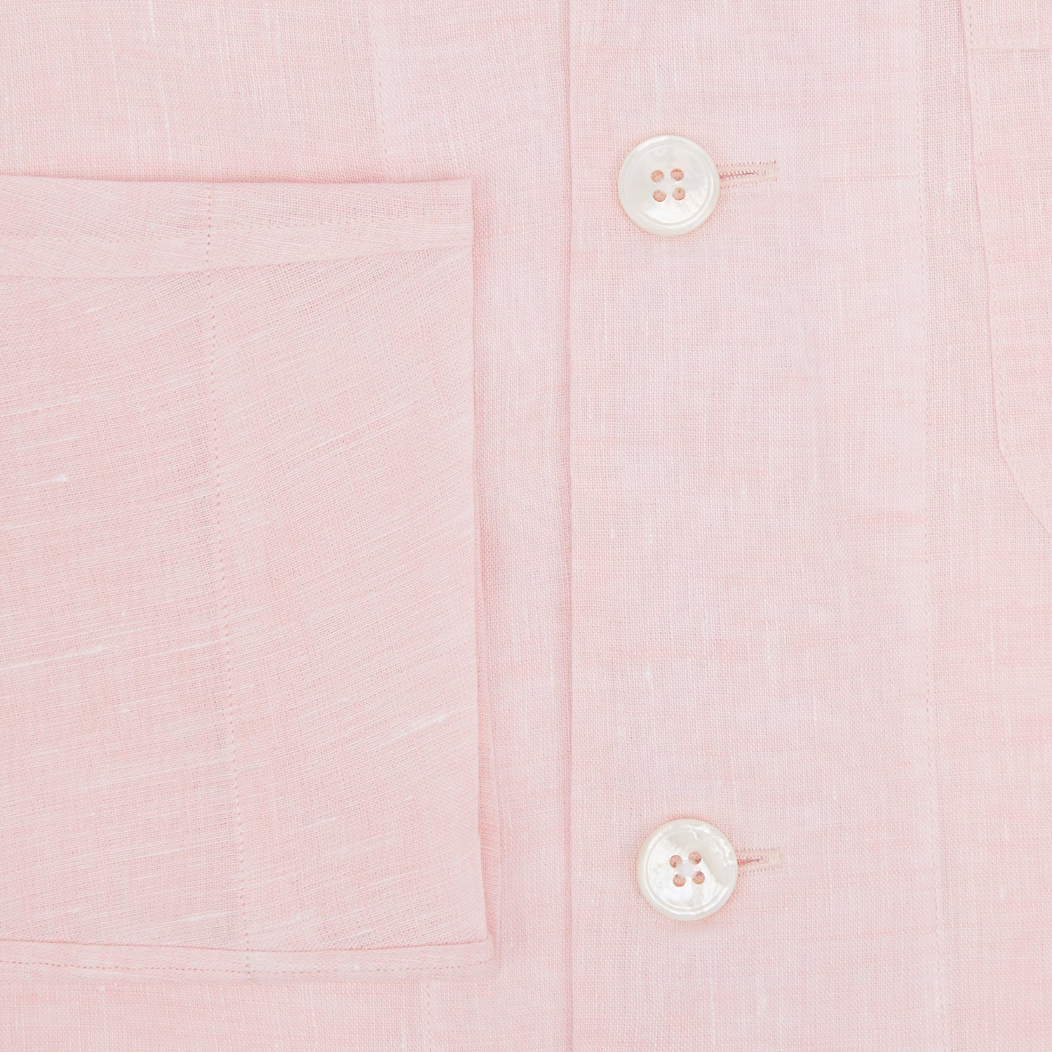 View 4 of product Pale Pink Linen Pyjama Shirt