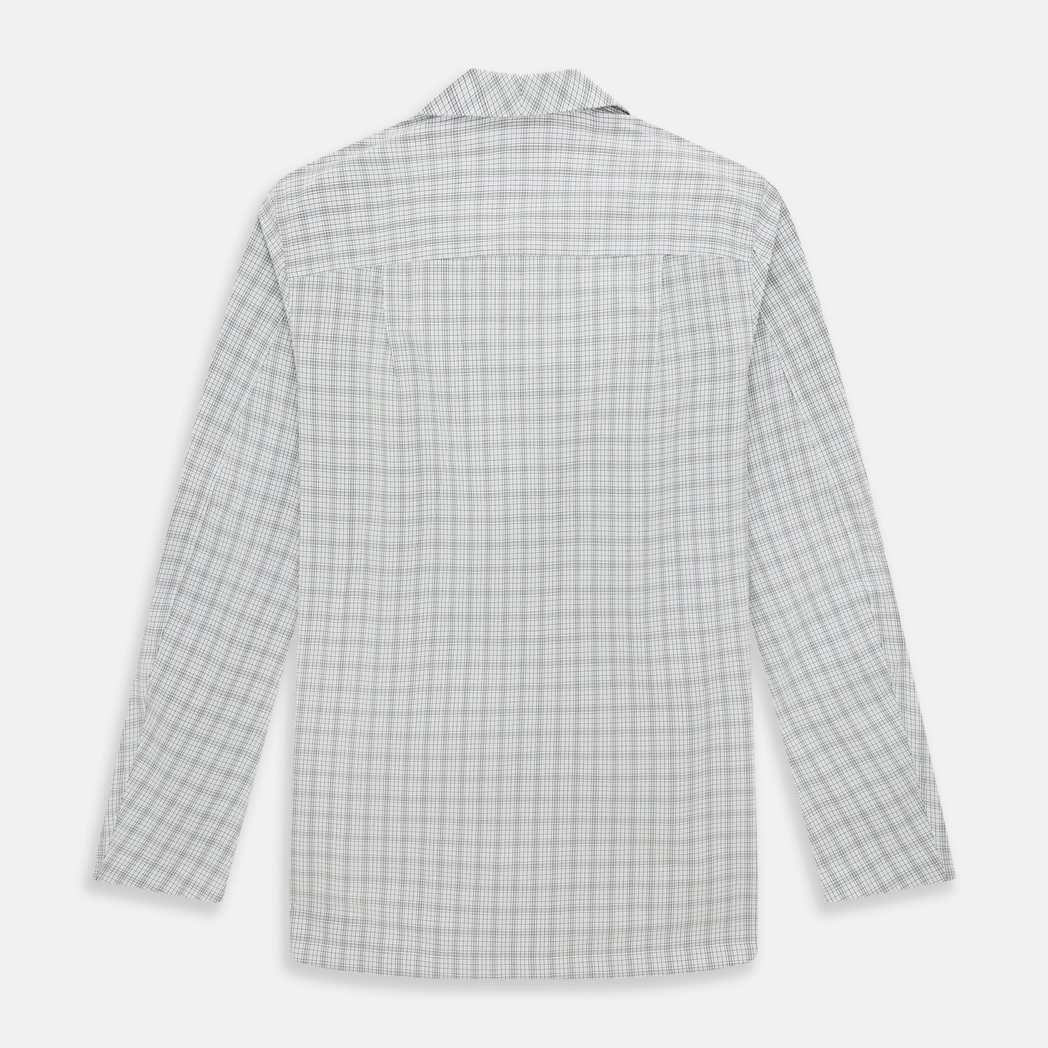 View 3 of product Grey Fine Multi Graph Check Pyjama Shirt