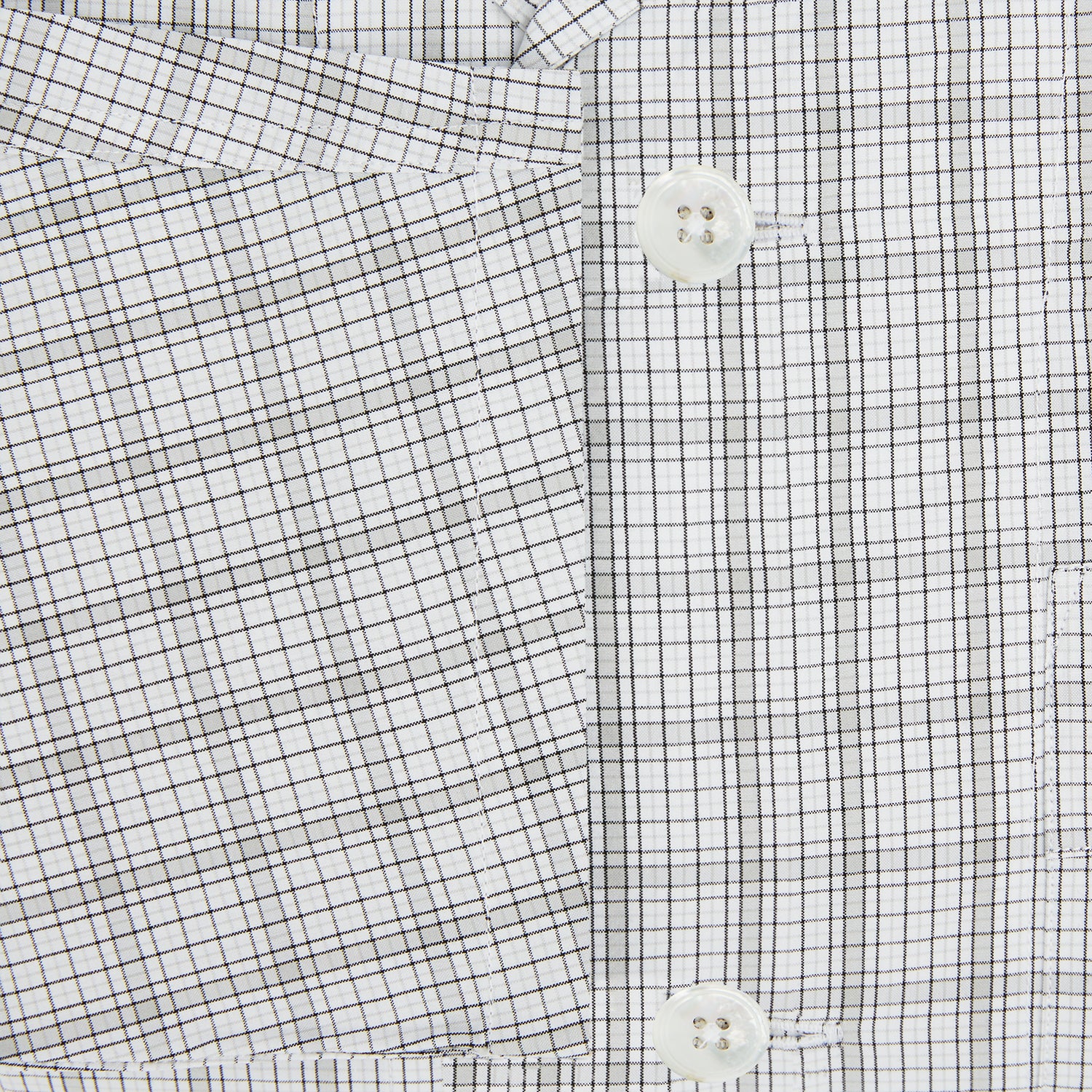 View 4 of product Grey Fine Multi Graph Check Pyjama Shirt
