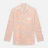 View 1 of product Orange Graph Overlay Check Pyjama Shirt