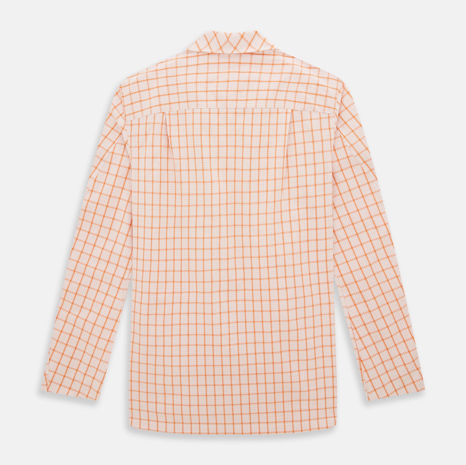 View 3 of product Orange Graph Overlay Check Pyjama Shirt