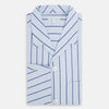 View 5 of product Blue Track Stripe Pyjama Shirt