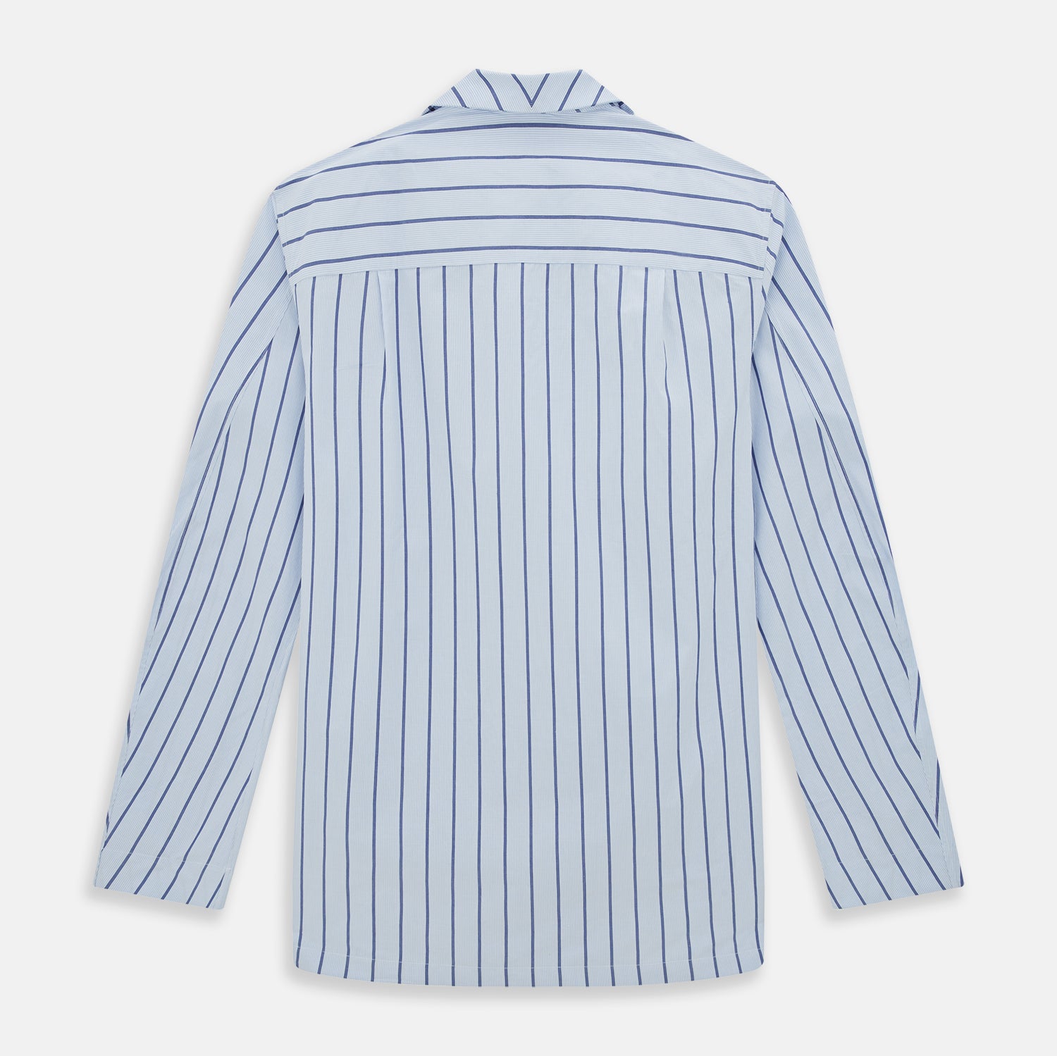 View 3 of product Blue Track Stripe Pyjama Shirt