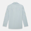 View 3 of product Light Green and Blue Stripe Pyjama Shirt