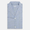 View 5 of product Blue Shadow Check Pyjama Shirt