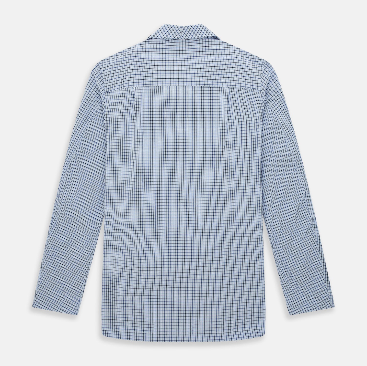 View 3 of product Blue Shadow Check Pyjama Shirt