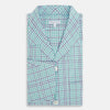 View 5 of product Green and Blue Shadow Check Pyjama Shirt