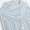 View 2 of product Blue and Green Multi Track Stripe Pyjama Shirt