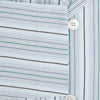 View 4 of product Blue and Green Multi Track Stripe Pyjama Shirt