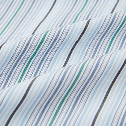 Blue and Green Multi Track Stripe Pyjama Trousers Image 4