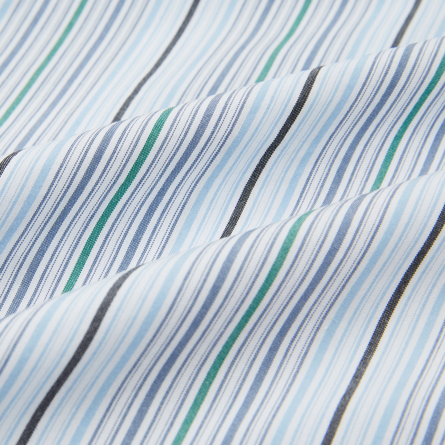 View 6 of product Blue and Green Multi Track Stripe Pyjama Shirt