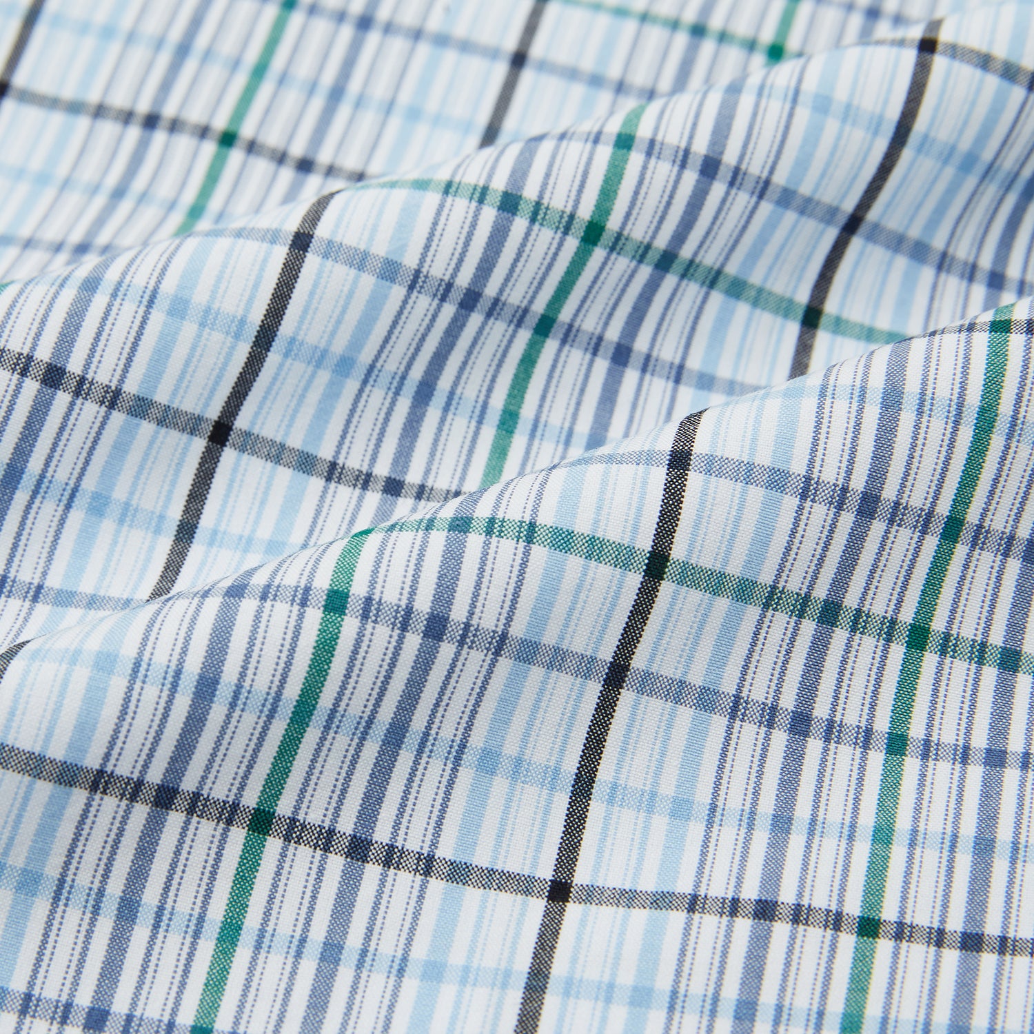 View 5 of product Blue and Green Multi Track Check Pyjama Trousers