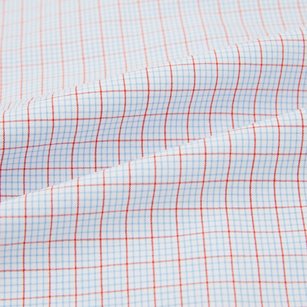 Red Multi Graph Check Pyjama Shirt