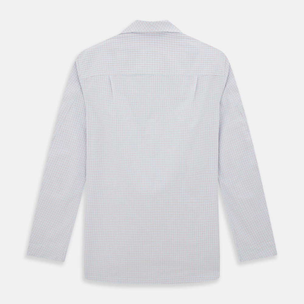Red Multi Graph Check Pyjama Shirt