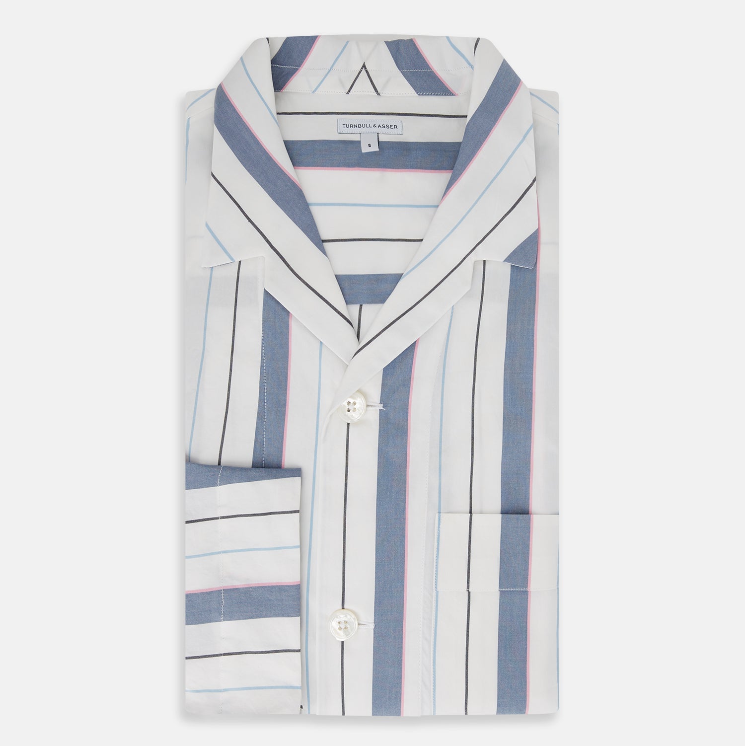 View 5 of product Blue Blazer Stripe Pyjama Shirt