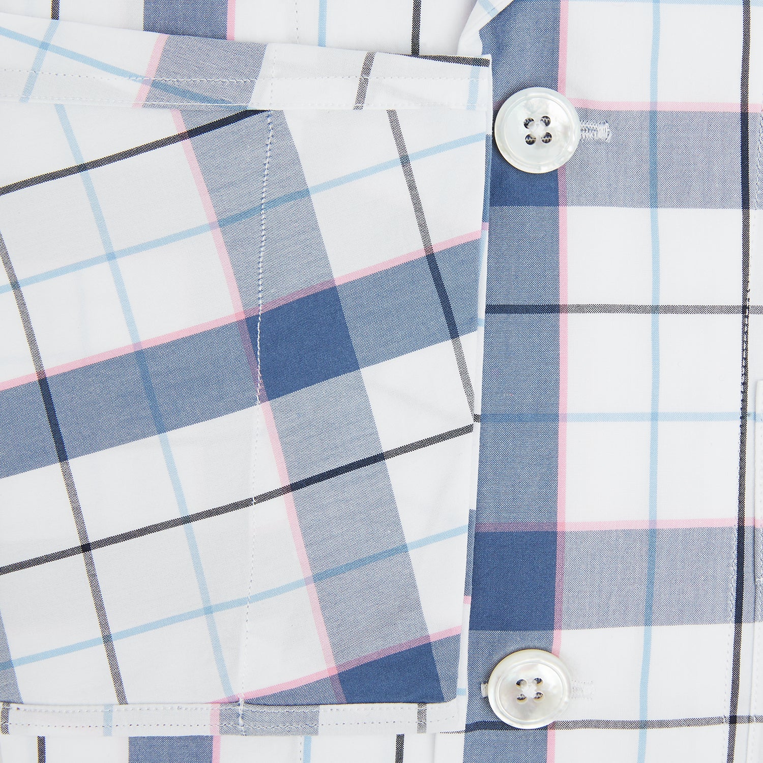View 4 of product Blue Blazer Check Pyjama Shirt