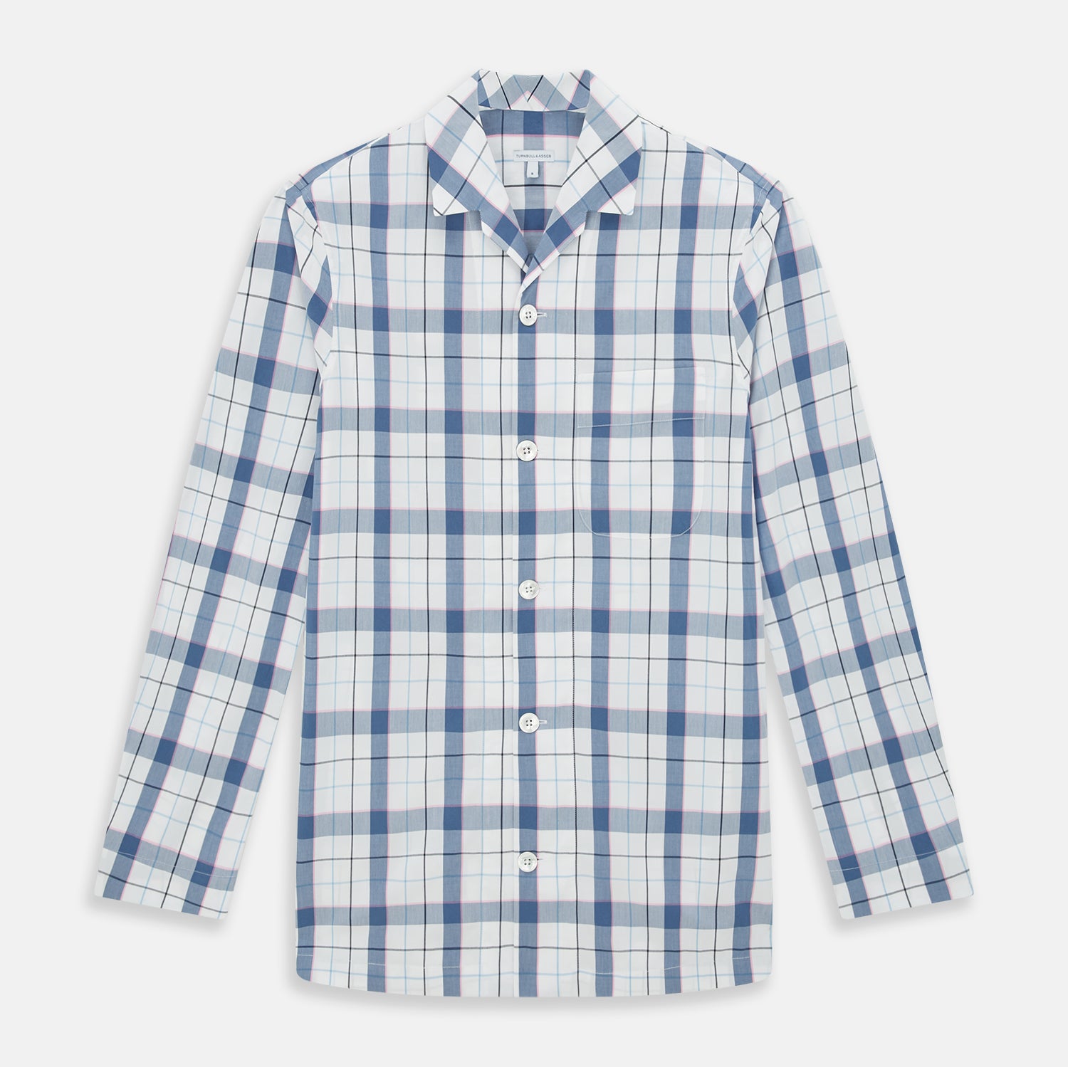 View 1 of product Blue Blazer Check Pyjama Shirt