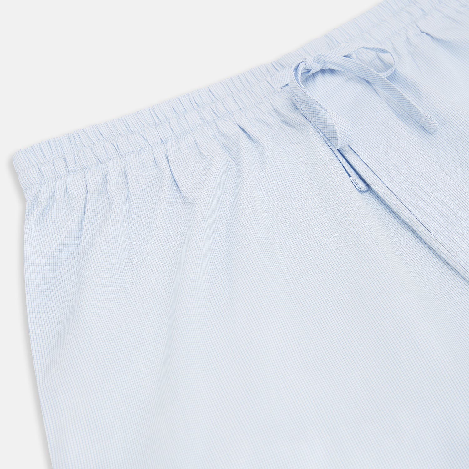View 2 of product Pale Blue Micro Check Pyjama Trousers