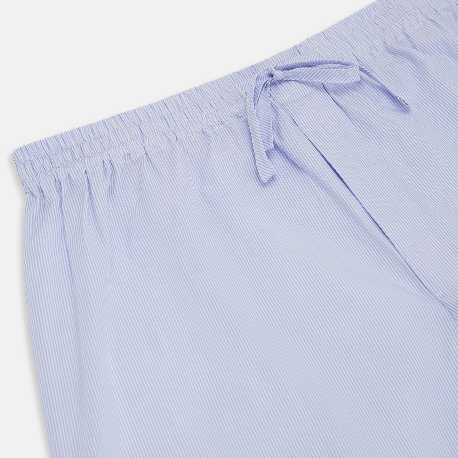 View 2 of product Pale Blue Fine Stripe Pyjama Trousers