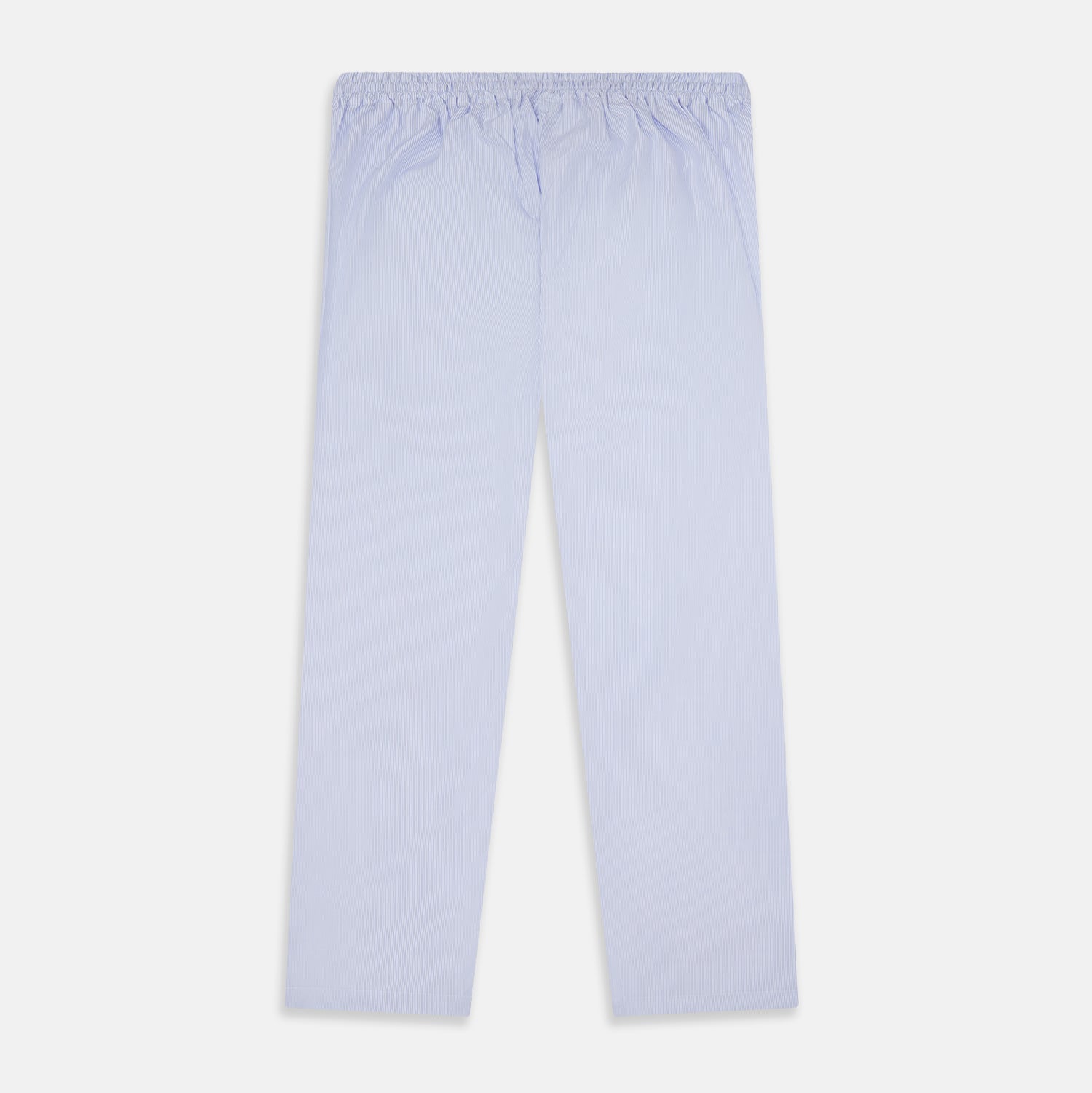 View 3 of product Pale Blue Fine Stripe Pyjama Trousers
